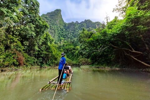 Half Day : Sok River + Monkey Temple + View Point
