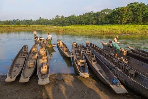 Privat Jeep Safari - Kanopadling - Jungle Walk i Chitwan