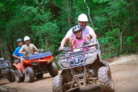 Adventure with ATV Rides, Zip Lines and Cenote at Tulum Jungle