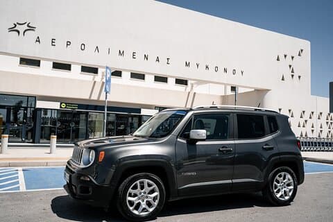 Transferdiensten overal in Mykonos met Jeep Renegade