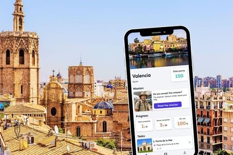 Valencia-Erkundungsspiel und Stadtrundfahrt auf Ihrem Telefon
