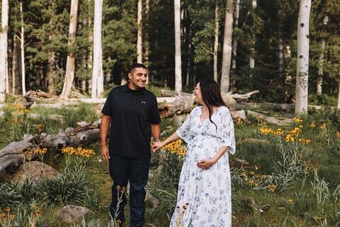 Fotoshoot blandt Flagstaff Forest