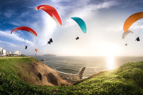 Vols privés en parapente - Costa Verde Lima