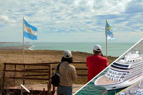 Pasajeros de cruceros en Península Valdés Puerto Madryn