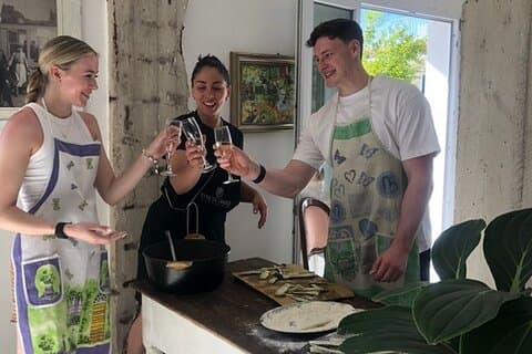 Sorrent : Pasta Kochkurs, Wein, Limoncello und Abholung
