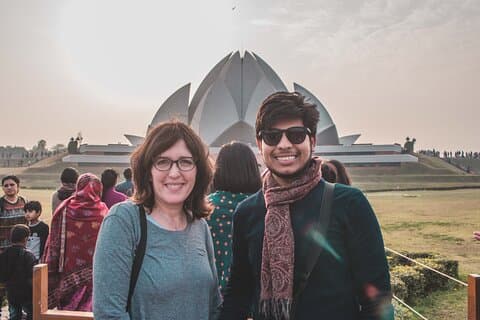 Nuova Delhi : Guida Tour di un giorno dei templi con auto e Guida