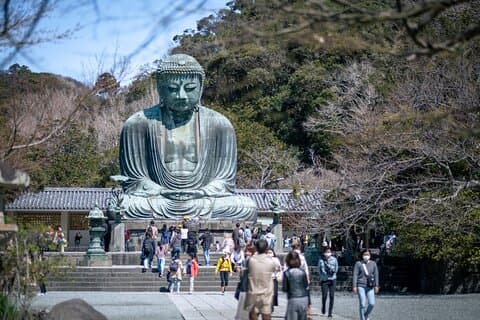 Viagem de um dia para Kamakura e Enoshima: santuários, beira-mar, templos e chá
