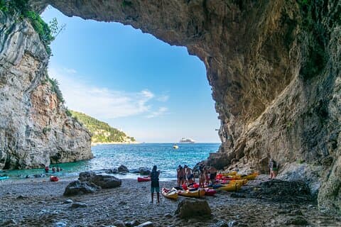 Eftermiddag Dubrovnik guidad kajakpaddling
