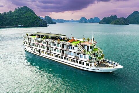 2 dagers Crown Legend Cruise Tour i Halong Bay