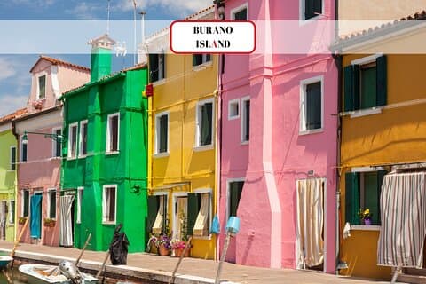Venedigöarna : Murano Glass & Burano Colors-guidat besök