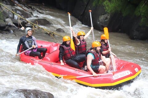 Rafting em águas brancas de Bali Rio Ayung Ubud