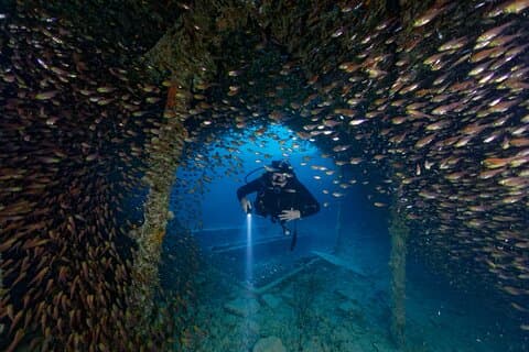 3 morsomme dykk King Cruiser Wreck og Koh DokMai for sertifisert dykker