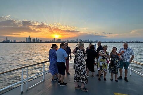 Tramonto sul Río de la Plata e open bar