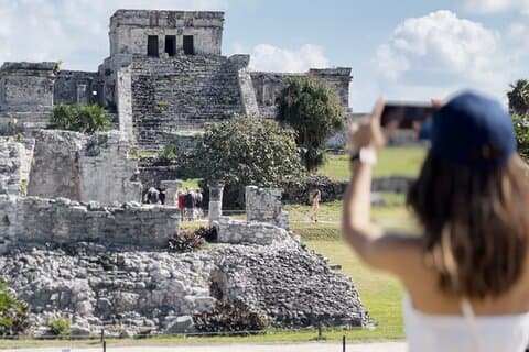 Tour di mezza giornata a Tulum e 2 Cenotes da Tulum