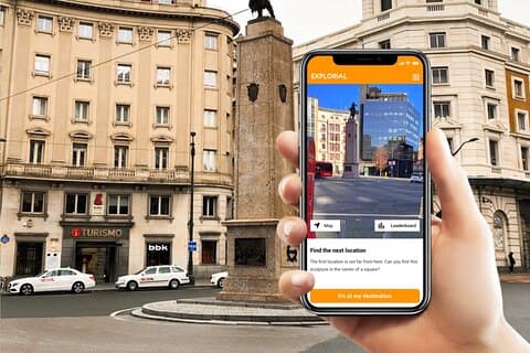 Excursão autoguiada de caça ao tesouro e pontos turísticos de Bilbao (monumental)