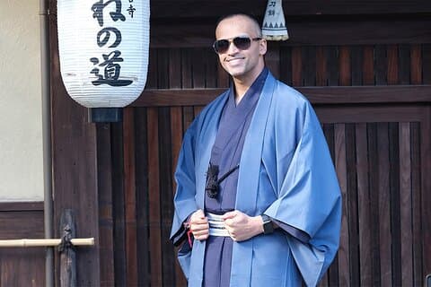 Kyoto Kimono Vermietung CHAMATSU Herren Plan Kimono und Yukata Vermietung