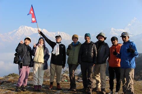 3 dagars Lwang, Ghalel, Ghachowk Trek från Pokhara