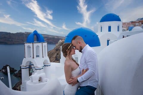 Fotografia em Santorini Oia (slip the line)
