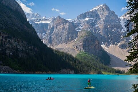 Moraine Lake och Lake Louise Tour från Banff