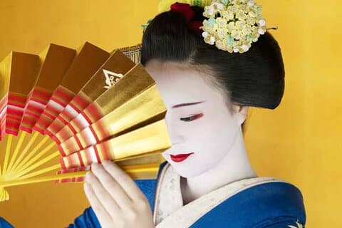 Kyomai Dance av Maiko Geiko og besøk av Gion Art Museum Kyoto