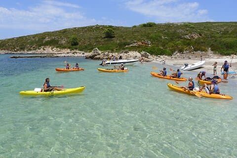 Kajakk- og snorkelutflukt i det marine reservatet