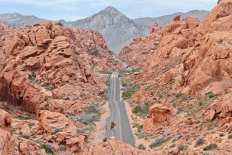 Valley of Fire State Park på en slangbella