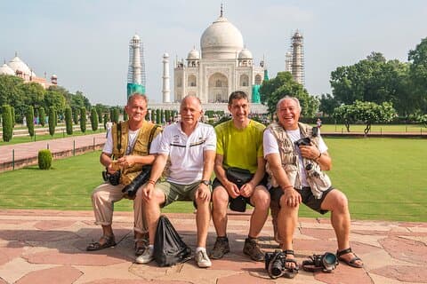Visite privée d'une journée complète à Tajmahal et Agra au départ de Delhi en train