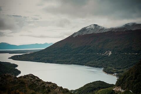 Meer Escondido en Meer Fagnano in Ushuaia