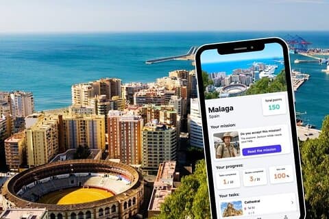 Málaga Exploration Game og City Tour på din telefon