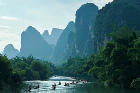 Dagstur i Yangshuo och Li River
