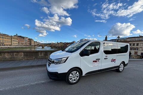 Privat transport: från Rom till Florens - upphämtning och avlämning på hotell