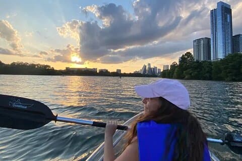 Downtown Austin Skyline Clear Kayak Tour bij Lady Bird Lake