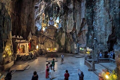 Da Nang/Hoi An: Lady Buddha, Marmorfjellene, Am Phu Cave Trip