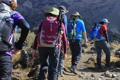 5 dagers Marangu-rute klatre Kilimanjaro