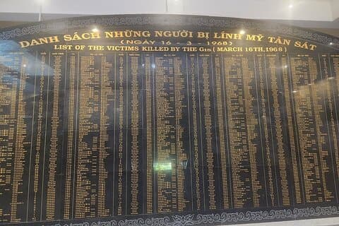 MY LAI MASSACRE Tour de l'hôtel dans la ville de Da Nang ou la ville de Hoi An (visite privée)