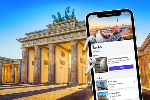 Tour de audio autoguiado en inglés por Berlín con cuestionarios en tu teléfono