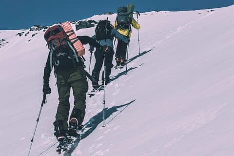 Splitboarding at the end of the world