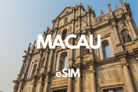 マカオ データ eSIM 1 日あたり 500MB から 20GB - 30 日間