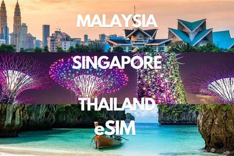 eSIM di Singapore, Tailandia e Malesia: da 0,5 GB al giorno a 30 GB-30 giorni