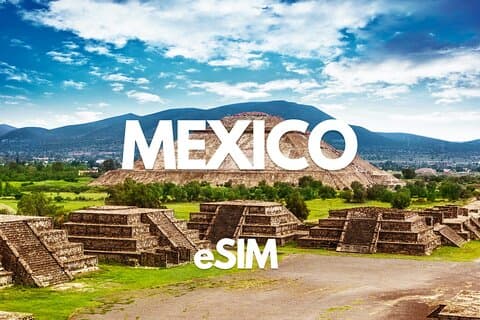 メキシコ データ eSIM 1 日あたり 500 MB から 10GB - 30 日間