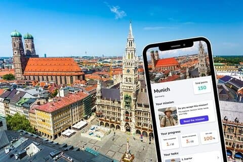 Juego privado de exploración de Múnich y recorrido por la ciudad desde tu teléfono