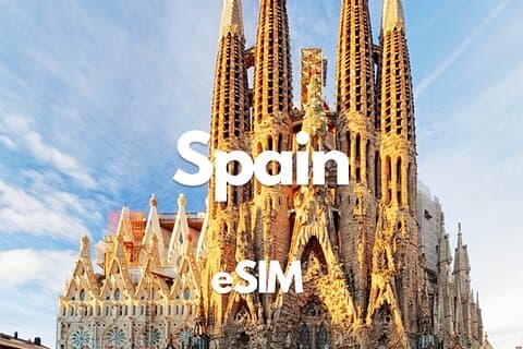Spanien Data eSIM 0,5 GB dagligt til 50 GB 30 dage