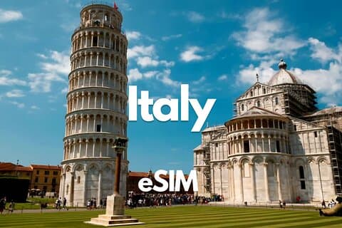 Italie Data eSIM 0,5 Go par jour à 50 Go 30 jours