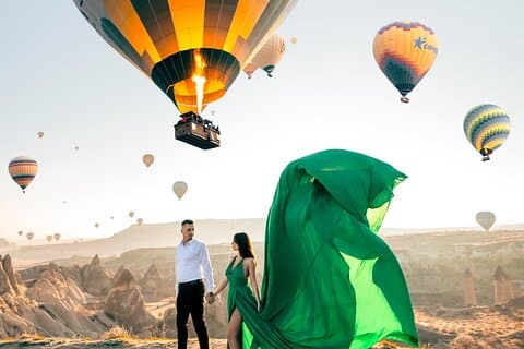 Professionell fotografering bland Cappadocias dalar