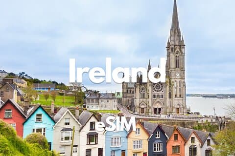 Irlanda Dados eSIM 0,5 GB diários a 50 GB 30 dias