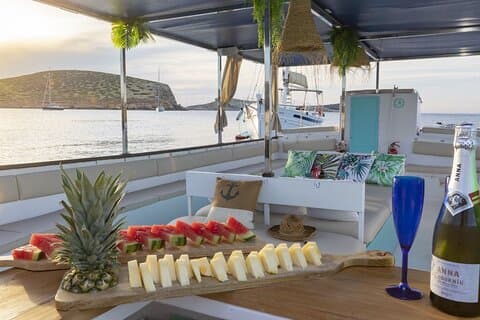 Ibiza Sunset Boat Trip Tapas and Open Bar