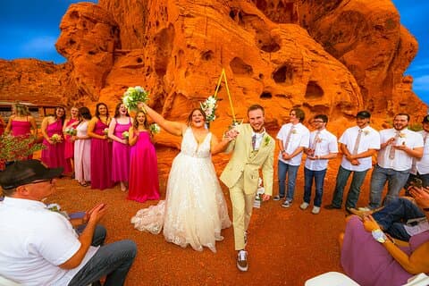 Valley of Fire Romance: Wedding Ceremony & Photography