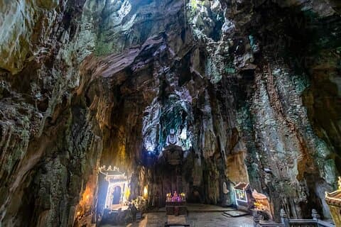 Montagnes de marbre, pagode Linh Ung, visite de luxe de la grotte Am Phu