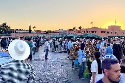 Marrakech-vandring om natten