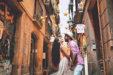 Sessão fotográfica privada e mágica em Barcelona na Sagrada Família